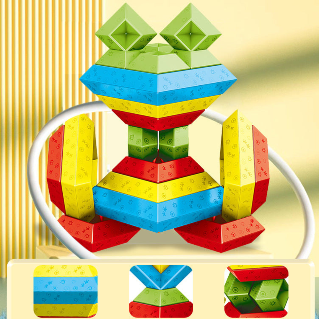BowLift | Montessori Pyramid Building Block Toy