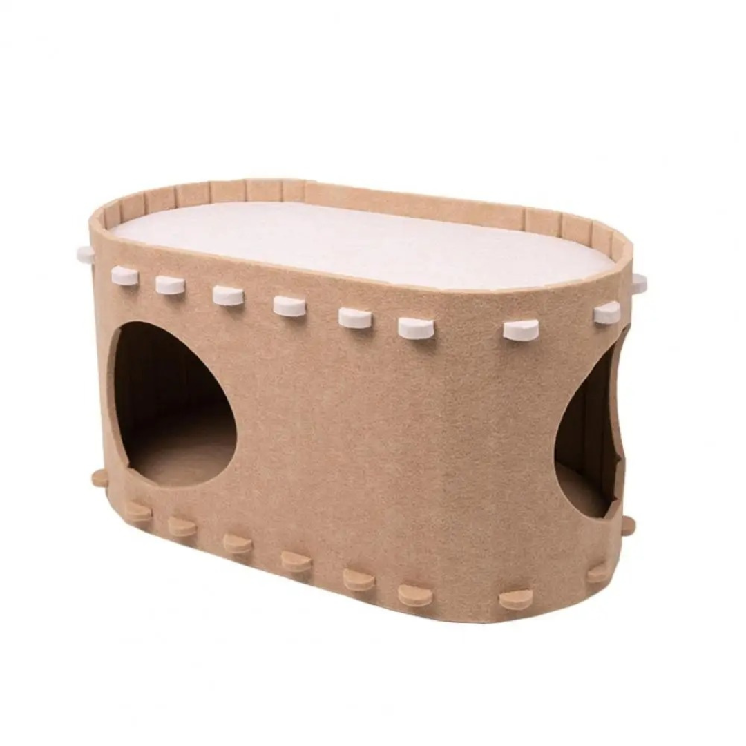 Cozy Felt Cat Cave Bowlift