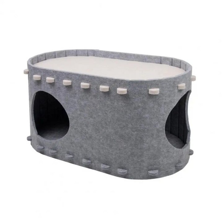 Cozy Felt Cat Cave Bowlift