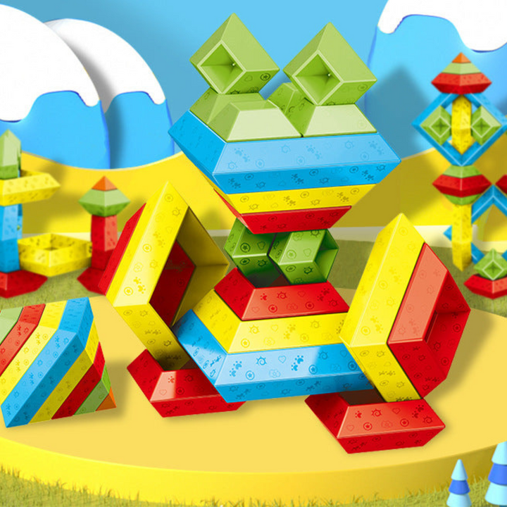 BowLift | Montessori Pyramid Building Block Toy