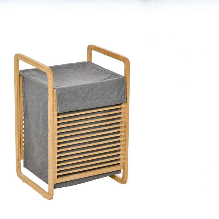 PureWeave Basket – PortaBowlifte Laundry Basket made of Bamboo with Lid | Bowlift