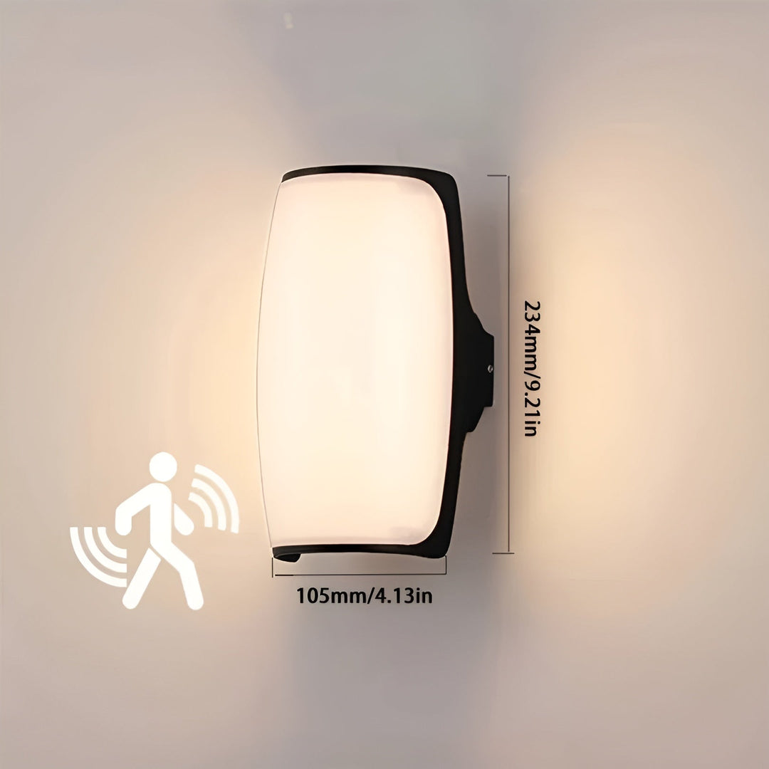 LED Outdoor Wall Light – Waterproof with Motion Sensor | Perfect for Garden, Terrace & Driveway | Bowlift