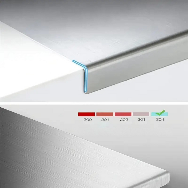 DouBowlifte-sided cutting board made of stainless steel – Non-slip & hygienic | Perfect for the kitchen | Bowlift