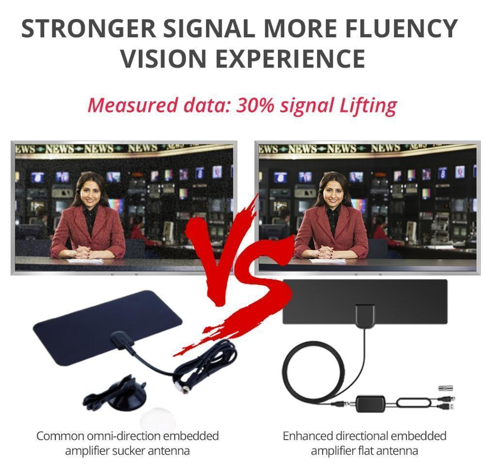BowLift | HDTV Antenna with Amplifier Signal Booster Indoor
