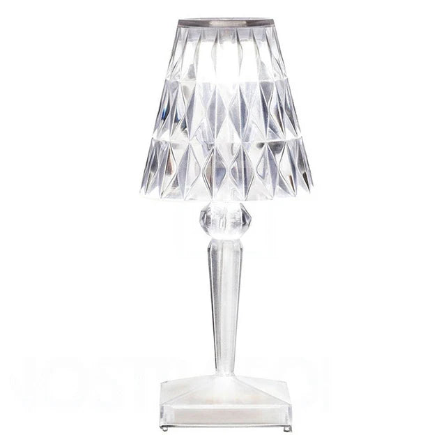 Acrylic Crystal Table Lamp – Artistic Design, Dimmable, Energy Saving, Ideal for Living Room or Bedroom | Bowlift