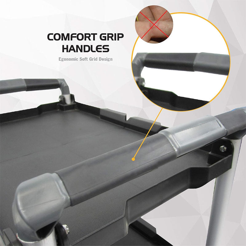 BowLift | Utility Carts Foldable Utility Service Cart  Shelf 150LBS Heavy Duty Plastic Rolling Cart Folding Collapsible Service Cart