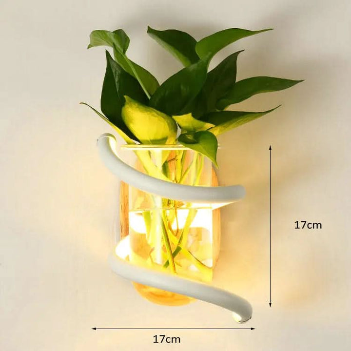 BowLift | Wood LED Wall Lamp for Outdoor Lighting & Flower Decoration