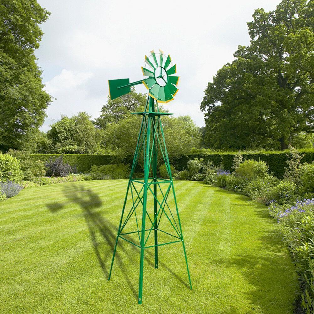 BowLift | Windmill 8FT Metal Ornamental - Garden Decoration