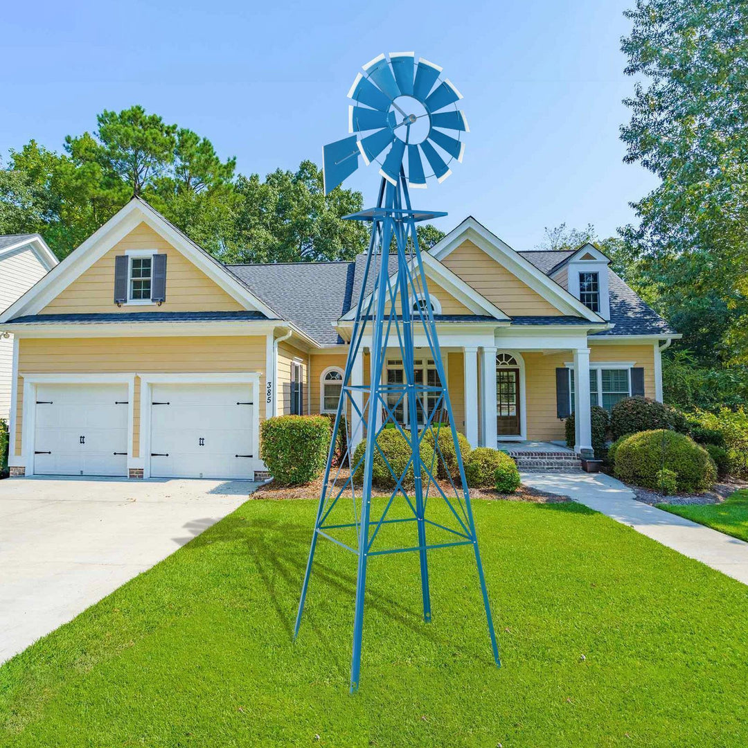 BowLift | Windmill 8FT Metal Ornamental - Garden Decoration