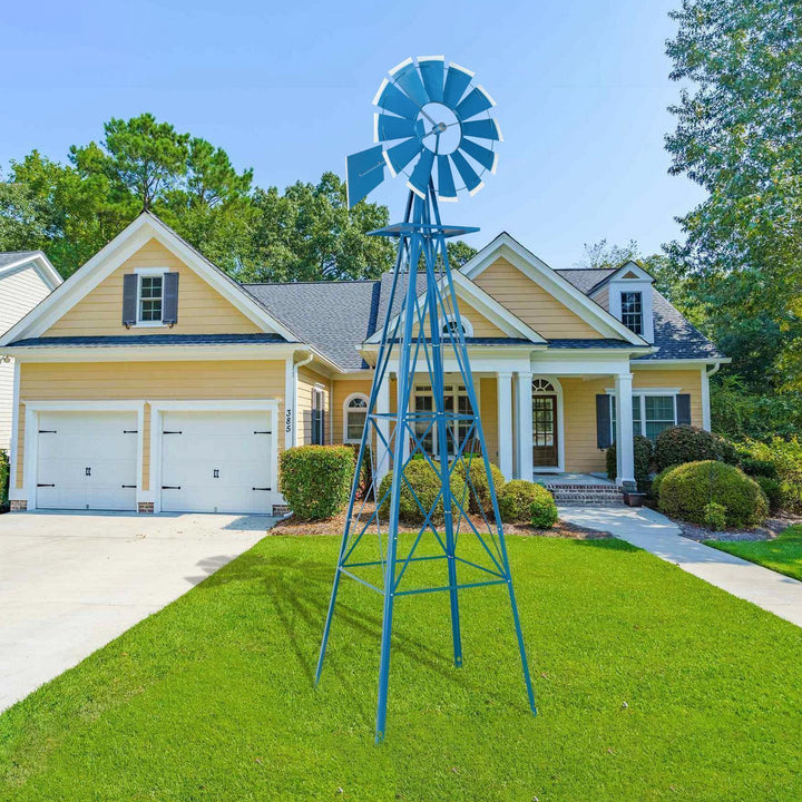 BowLift | Windmill 8FT Metal Ornamental - Garden Decoration