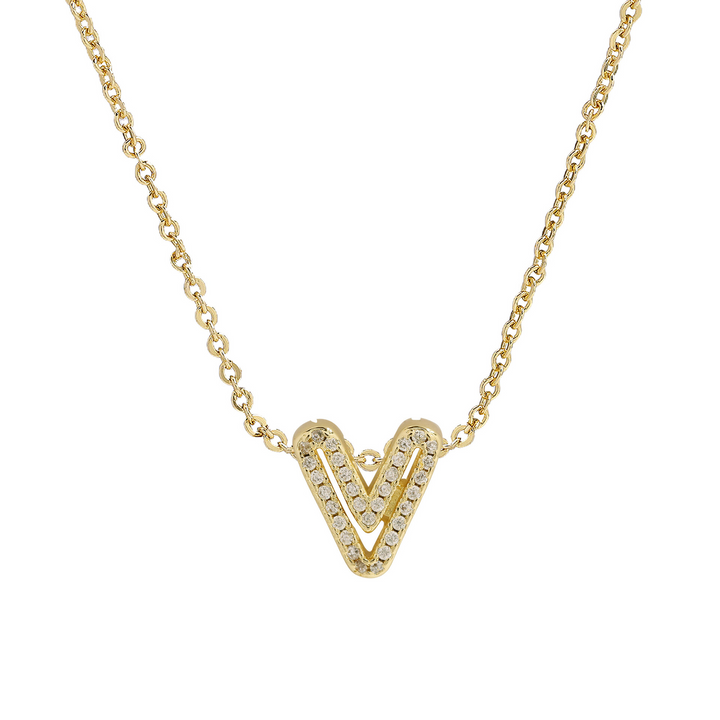 BowLift | Dazzling Diamond Initial Necklace
