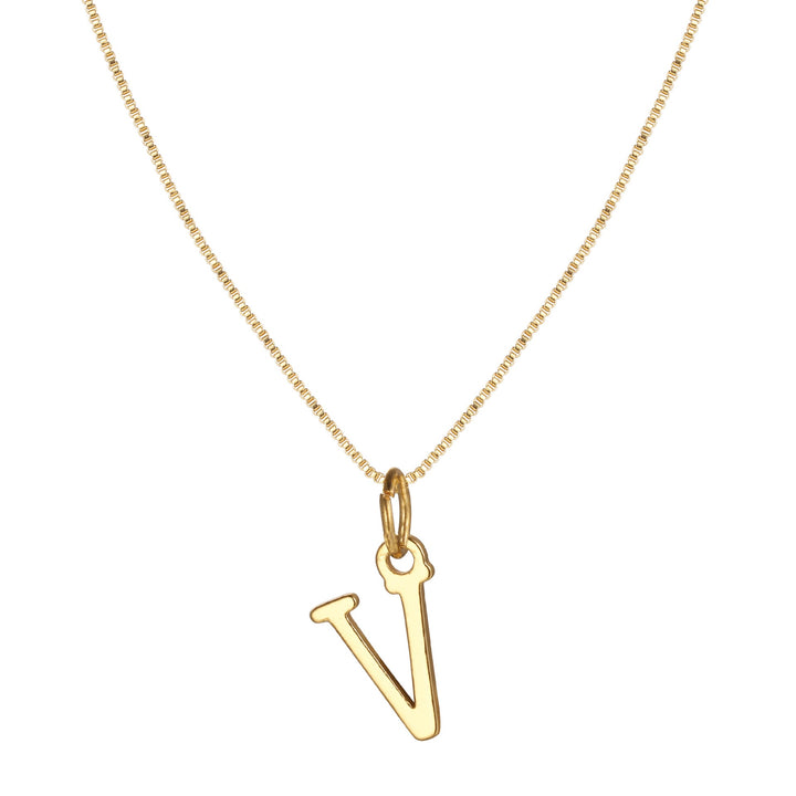 BowLift | 14k Minimal Serif Initial Necklace