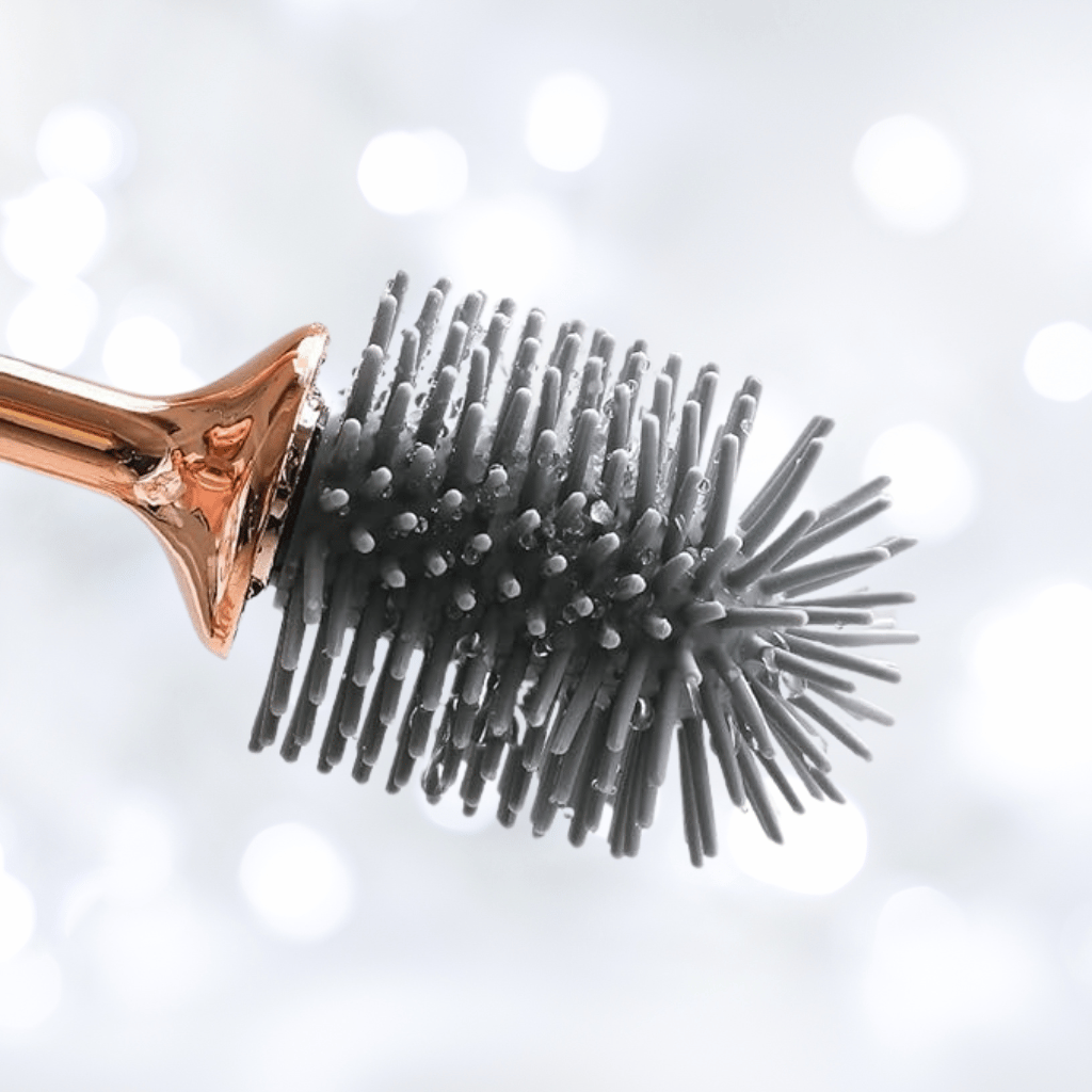 BowLift | Elegant Flexi Toilet Brush with Quick-Drying Wall Holder