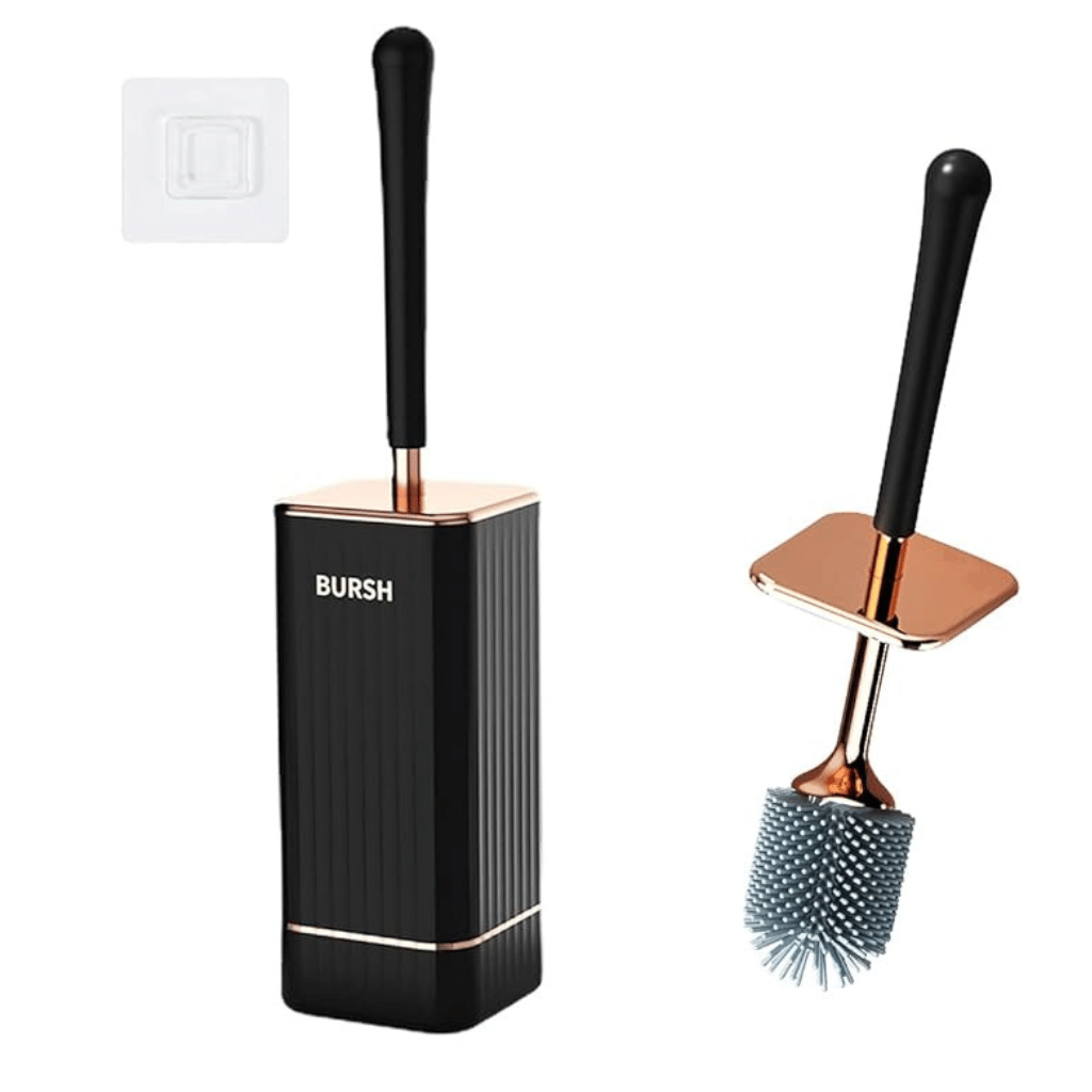 BowLift | Elegant Flexi Toilet Brush with Quick-Drying Wall Holder