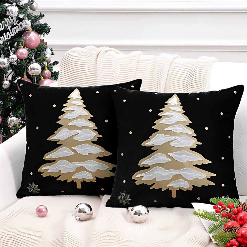 BowLift | Velvet Christmas Tree Decorative Cushion Cover