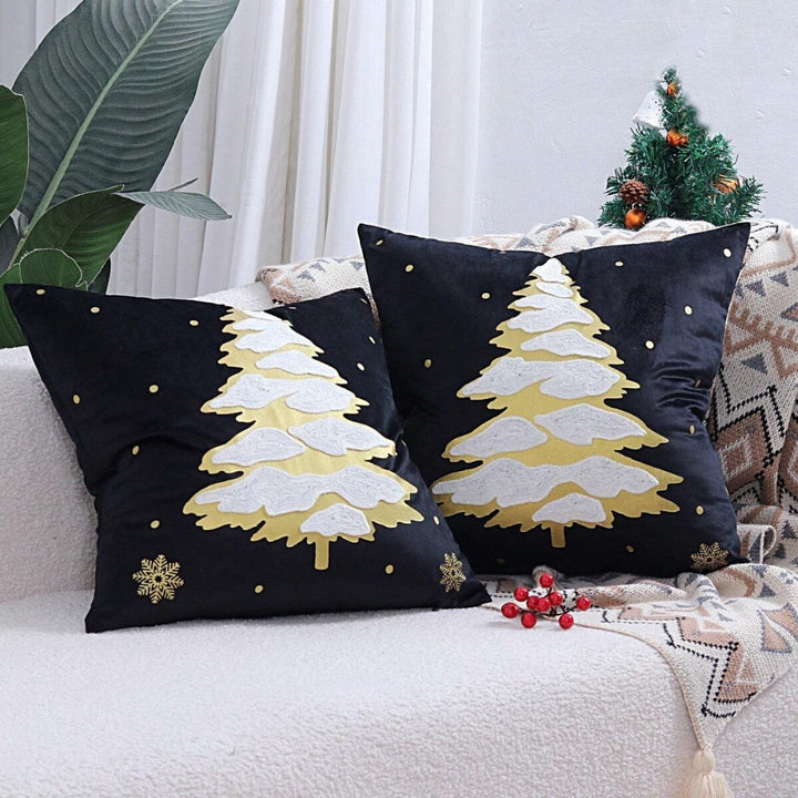 BowLift | Velvet Christmas Tree Decorative Cushion Cover