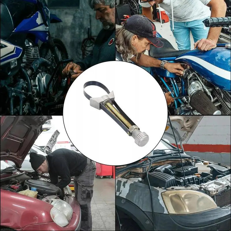 BowLift | Adjustable Oil Filter Wrench with Tension Band – For Ø 65–155 mm