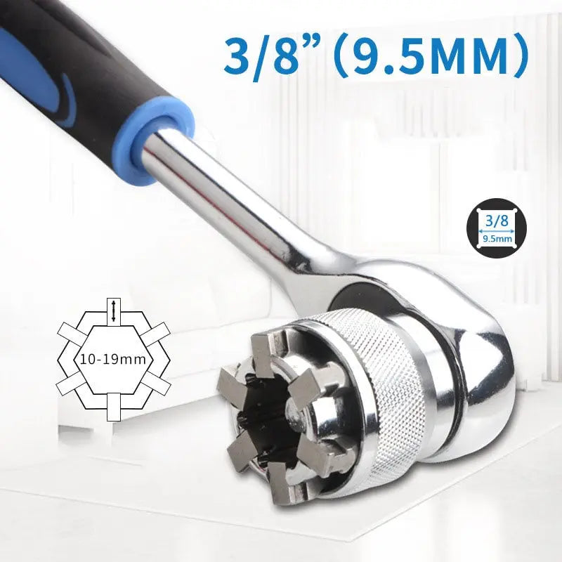 BowLift | Adjustable Socket Wrench – Universal Tool 10-19mm for Quick Repairs