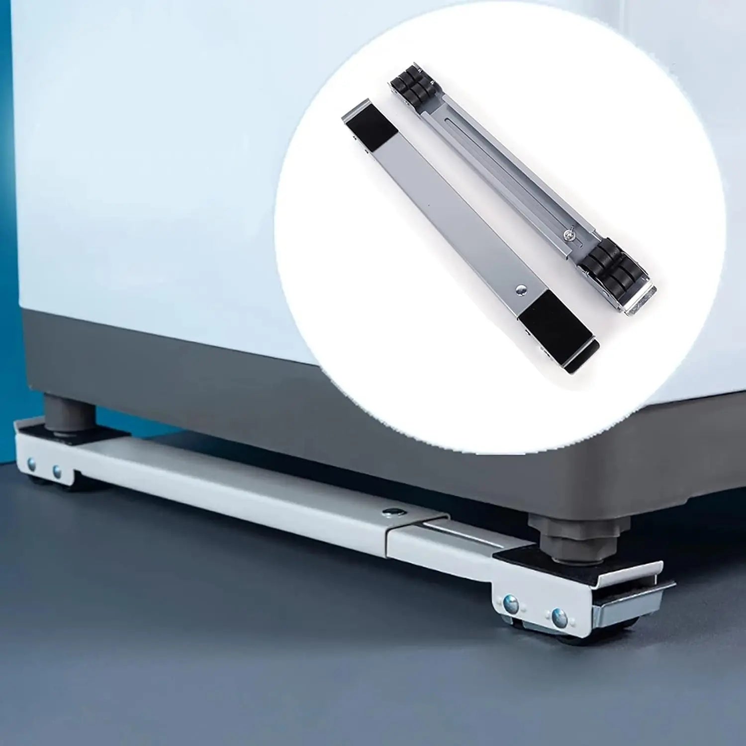 BowLift | Adjustable Washing Machine Stand with Wheels