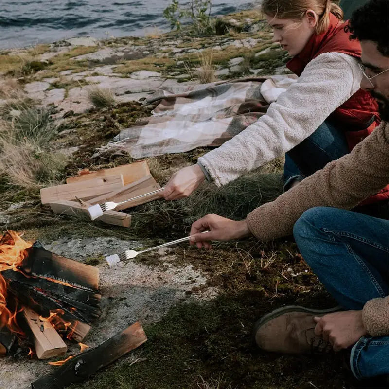 BowLift | Adjustable Stainless Steel Cutlery Set with Extendable Fork and Spoon