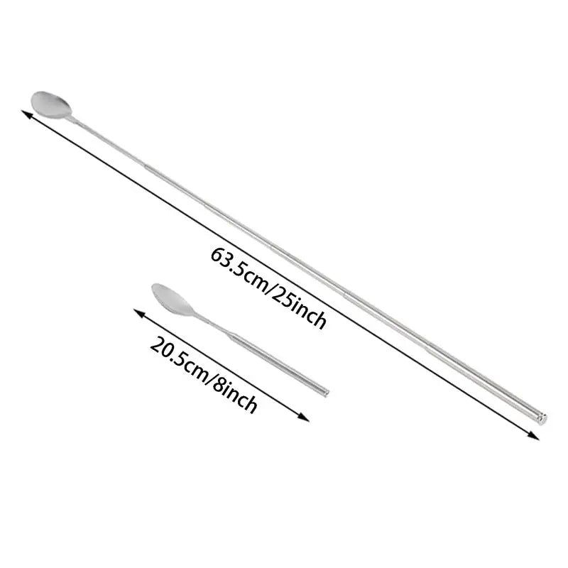 BowLift | Adjustable Stainless Steel Cutlery Set with Extendable Fork and Spoon