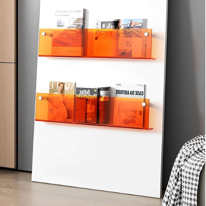 BowLift | Acrylic Wall-mounted Floating Magazine Rack