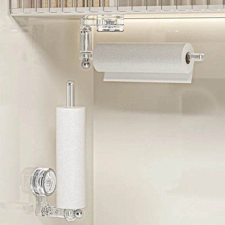 BowLift | Kitchen roll holder with vacuum suction cup – Drill-free & reusable