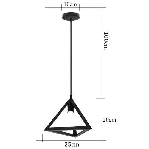 Vintage iron pendant lamp in industrial design – retro hanging lamp for dining room & living room | Bowlift
