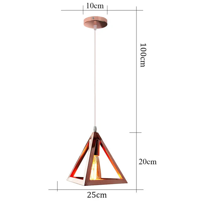 Vintage iron pendant lamp in industrial design – retro hanging lamp for dining room & living room | Bowlift