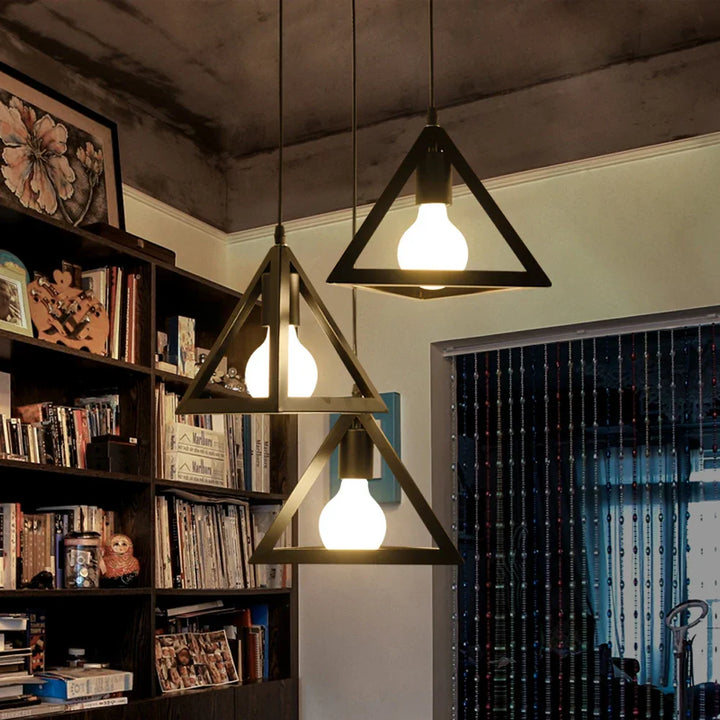 Vintage iron pendant lamp in industrial design – retro hanging lamp for dining room & living room | Bowlift