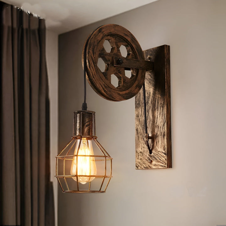 LumenLux Wall Lamp - Elegant Industrial Vintage LED Lighting | Bowlift