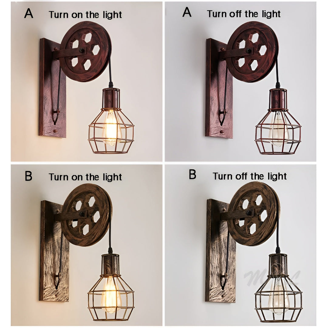 LumenLux Wall Lamp - Elegant Industrial Vintage LED Lighting | Bowlift