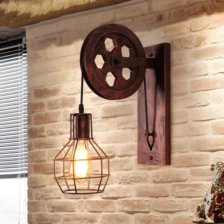 LumenLux Wall Lamp - Elegant Industrial Vintage LED Lighting | Bowlift