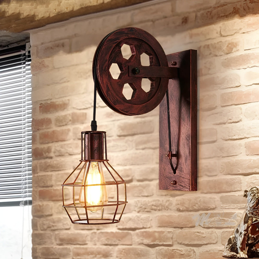 LumenLux Wall Lamp - Elegant Industrial Vintage LED Lighting | Bowlift