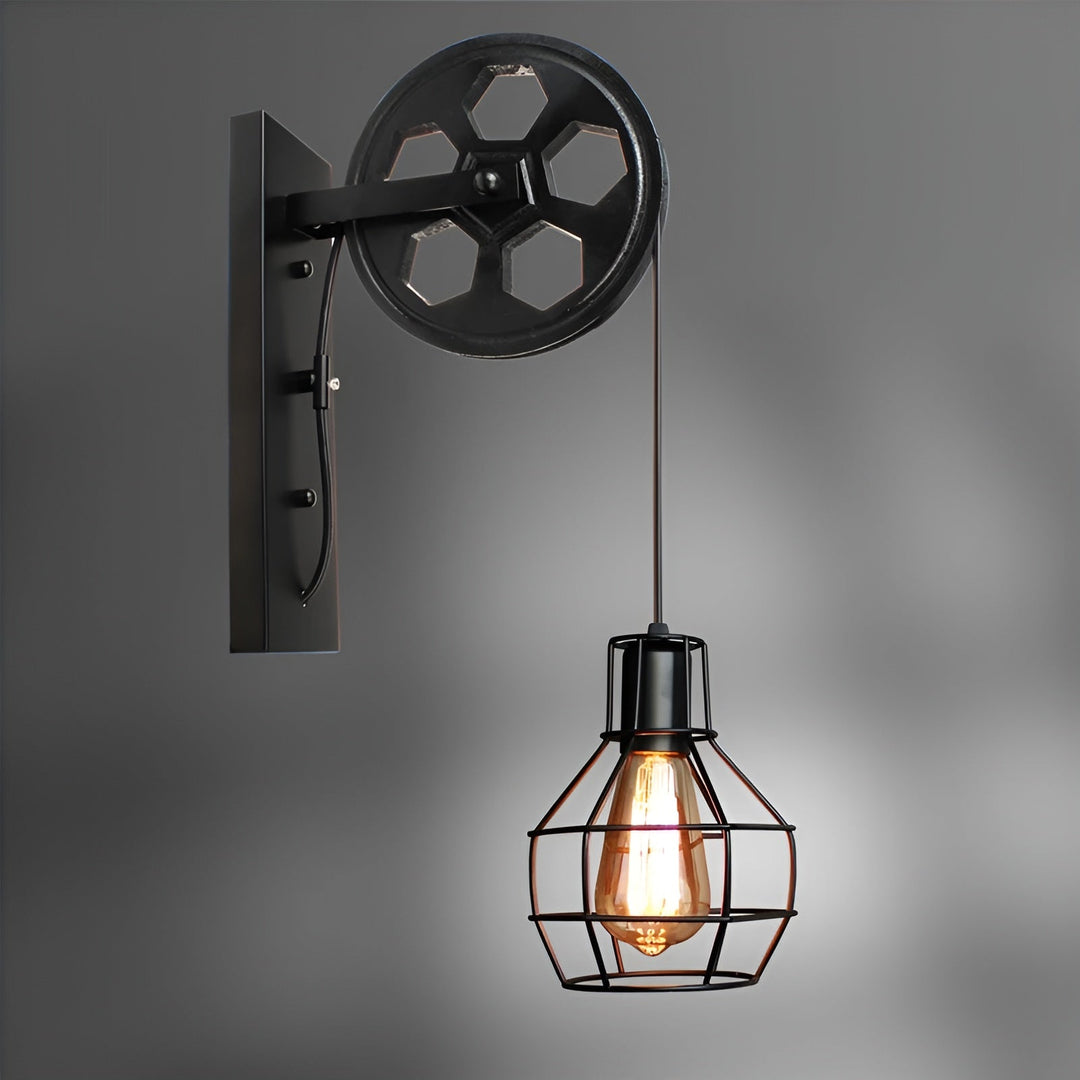 LumenLux Wall Lamp - Elegant Industrial Vintage LED Lighting | Bowlift