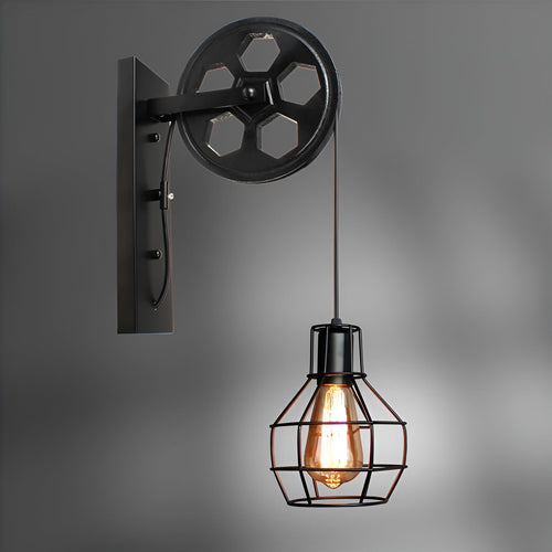 LumenLux Wall Lamp - Elegant Industrial Vintage LED Lighting | Bowlift