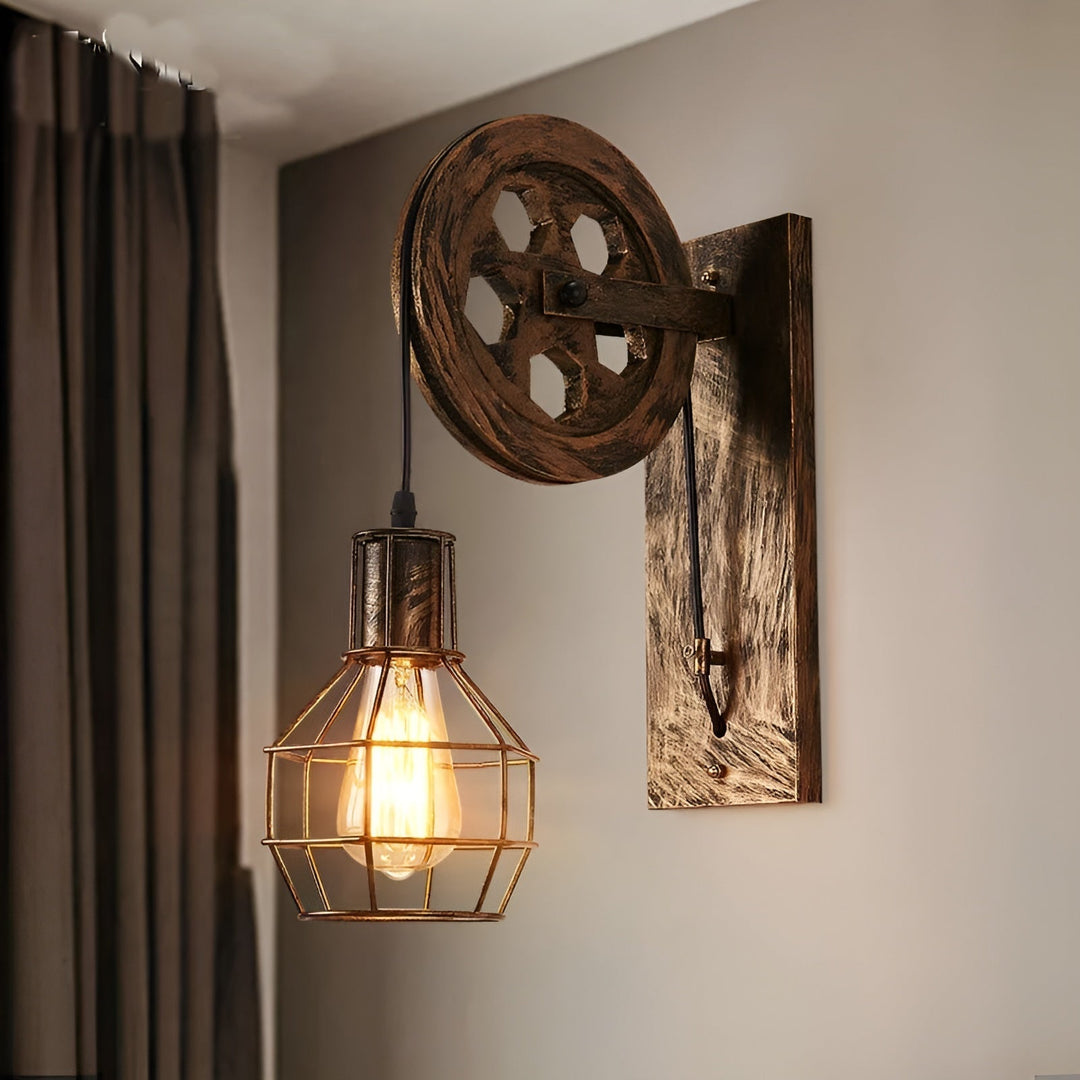 LumenLux Wall Lamp - Elegant Industrial Vintage LED Lighting | Bowlift