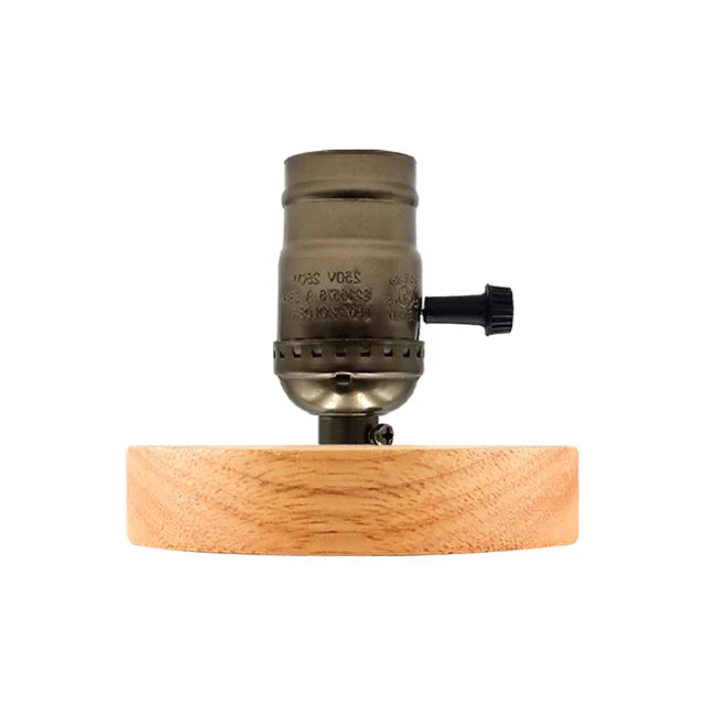 Retro Wooden Table Lamp with Light Ball – Decorative Lighting for Home | Bowlift