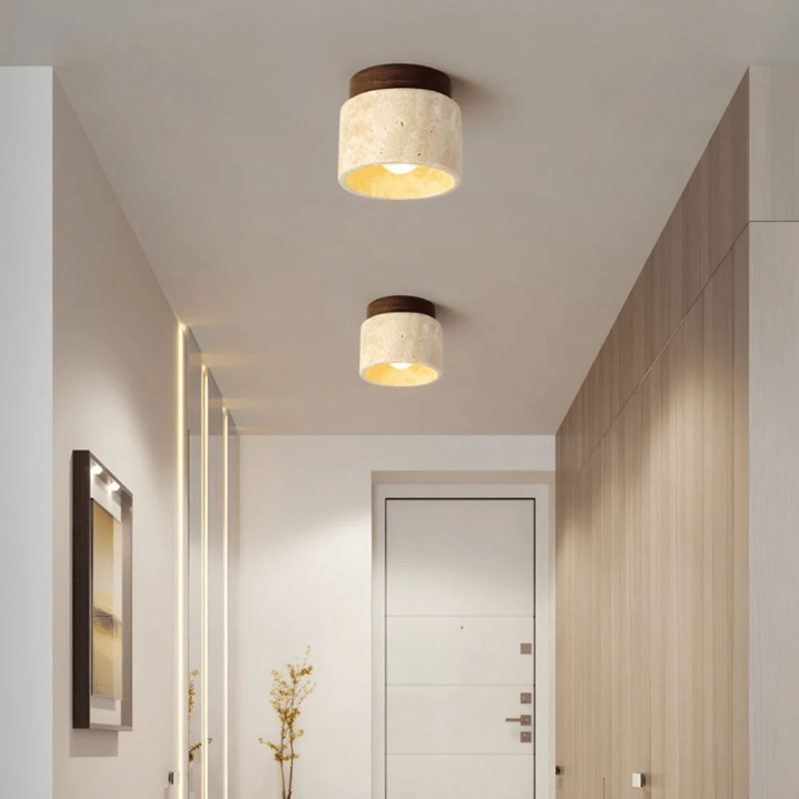 BowLift | Minimalist LED ceiling lamp made of wood for a warm ambiance