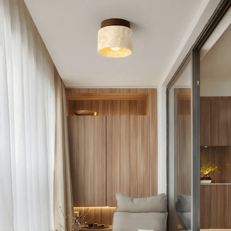 BowLift | Minimalist LED ceiling lamp made of wood for a warm ambiance