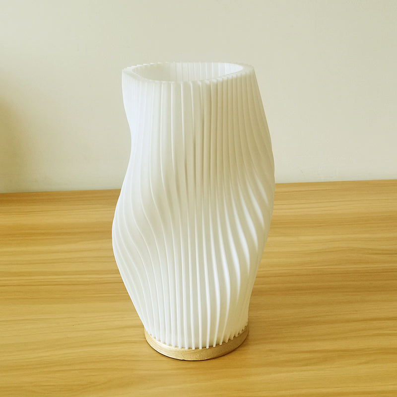 BowLift | Frenchlight Table Lamp - Elegant Pleated Table Lamp in French Cream for Atmospheric Spaces