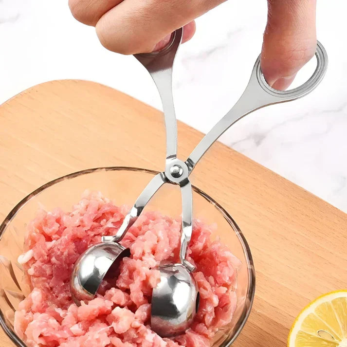 BowLift | Stainless Steel Meatball Maker – Meatball Tongs for Perfect Meatballs