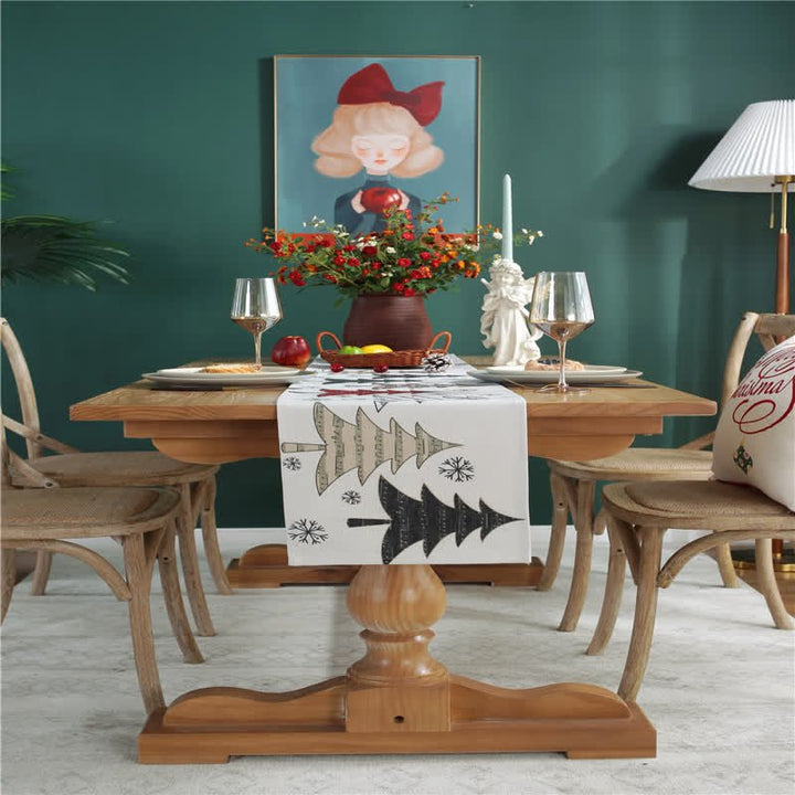 BowLift | Naturally inspired table runner with festive charm