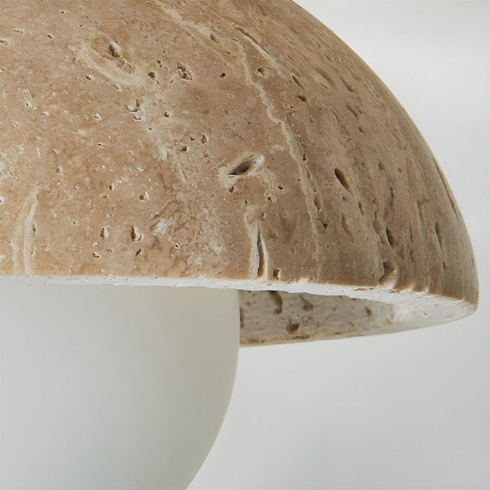 BowLift | Boho Travertine Natural Stone LED Wall Lamp