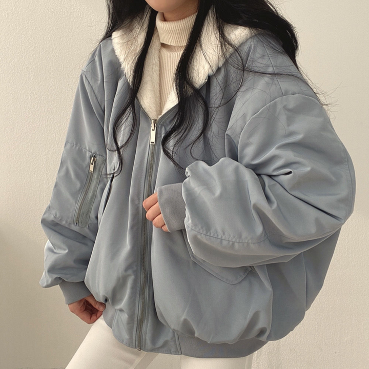 BowLift | Reversible Fleece Women’s Jacket – Warm Lightweight Winter Jacket with Hood