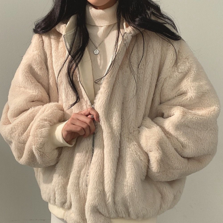 BowLift | Reversible Fleece Women’s Jacket – Warm Lightweight Winter Jacket with Hood