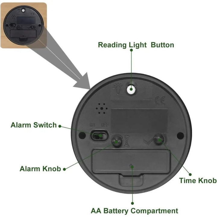 BowLift | Silent Wooden Alarm Clock for Cozy Bedrooms