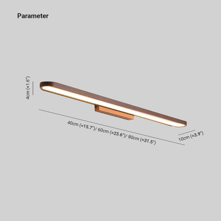 BowLift | Leigh modern wall light linear, Gold, Bedroom/Bathroom, Metal