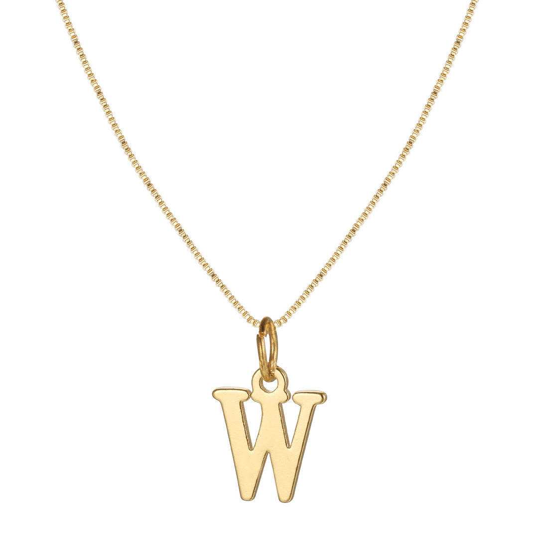 BowLift | 14k Minimal Serif Initial Necklace
