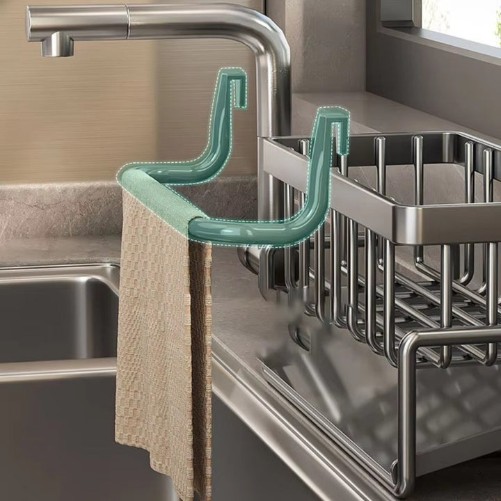 BowLift | Wall Mounted Sponge Soap Dish Towel Rack